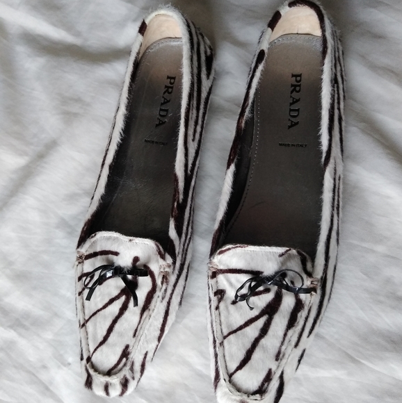 Vintage prada shoes ( size 8.5 US)  39 europe zebra print - Picture 15 of 16